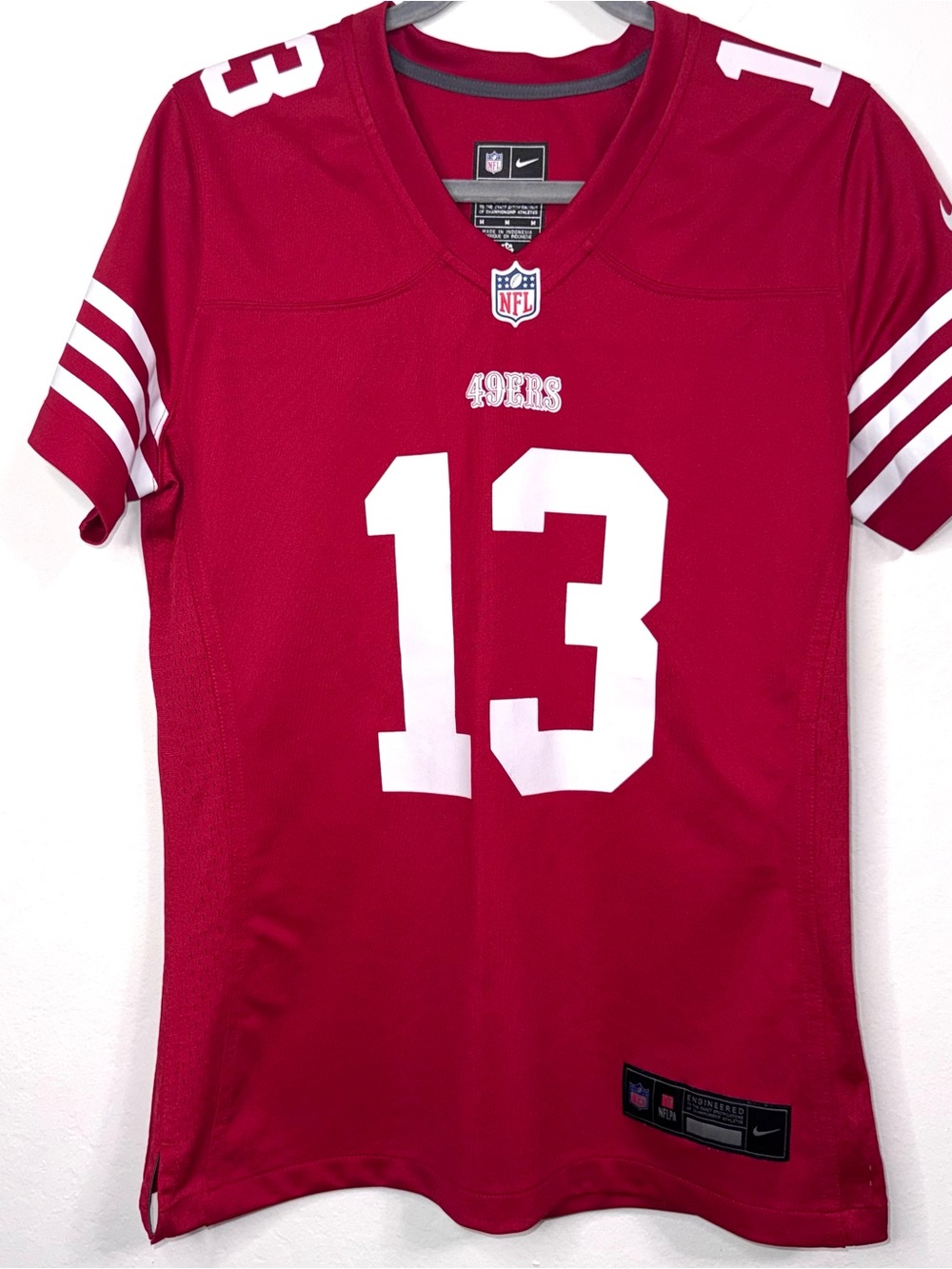 Nike Women's San Francisco 49ers Red and White #13 Football Jersey